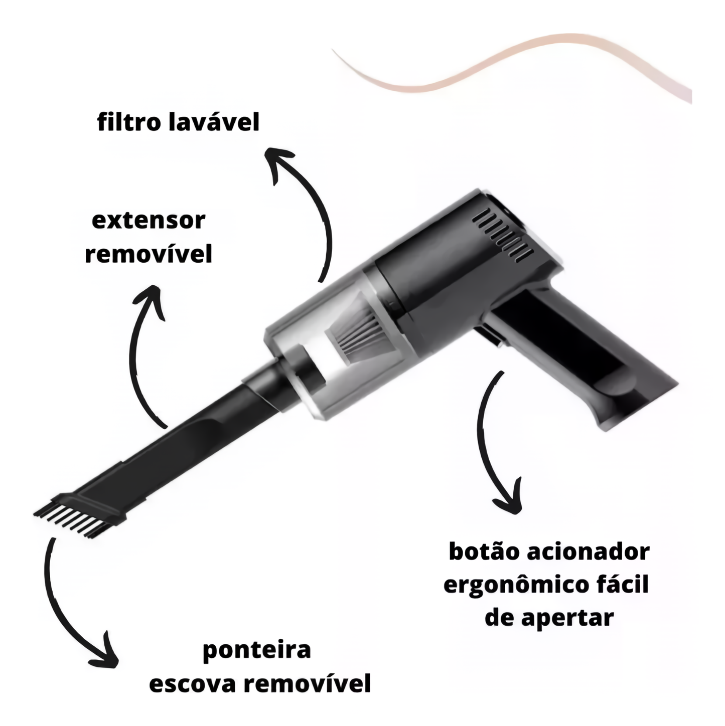 Aspiradora Inalambrica Auto Recargable