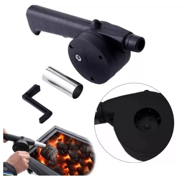 Soplador Avivador De Fuego Manual Asado